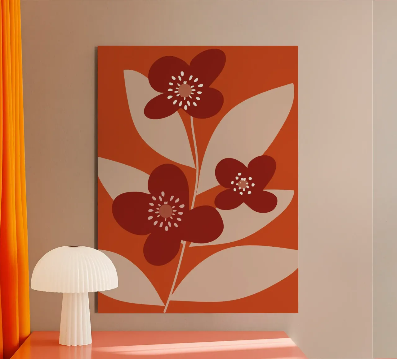 Minimal Flower Branch alluminio dibond da MirimoDesign