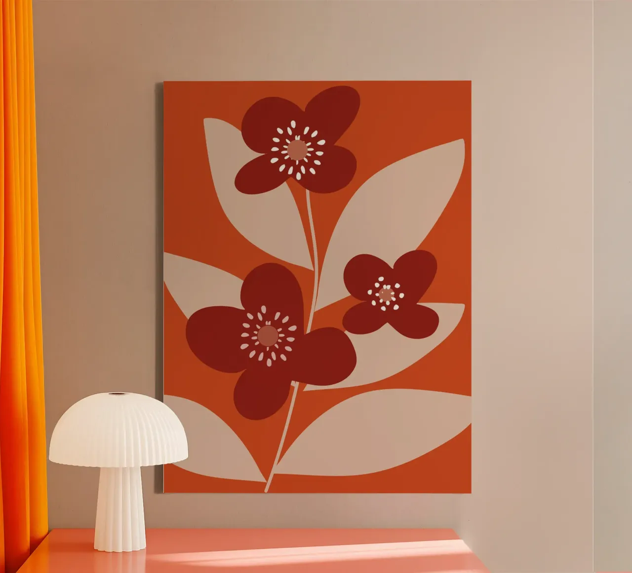 Minimal Flower Branch tela da MirimoDesign