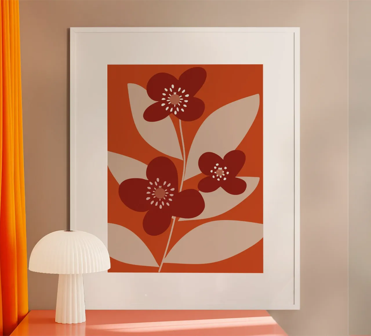 Minimal Flower Branch carta hahnemühle da MirimoDesign