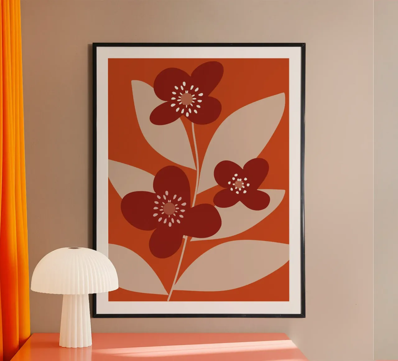 Minimal Flower Branch carta hahnemühle da MirimoDesign