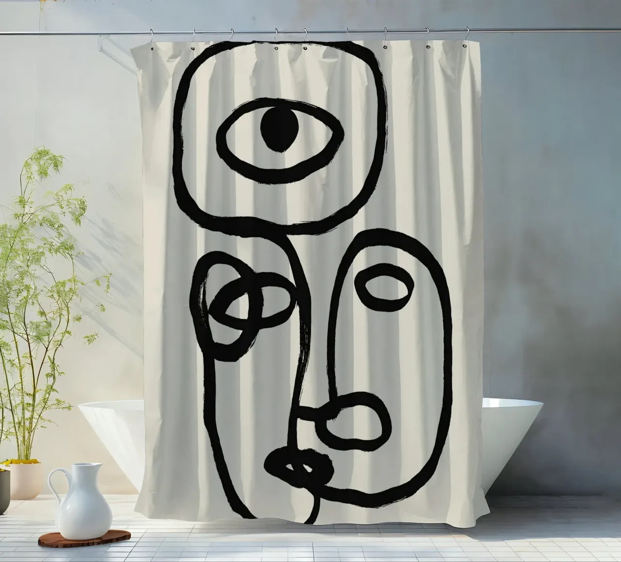 Echo Lines No 10 tenda da doccia da treechild