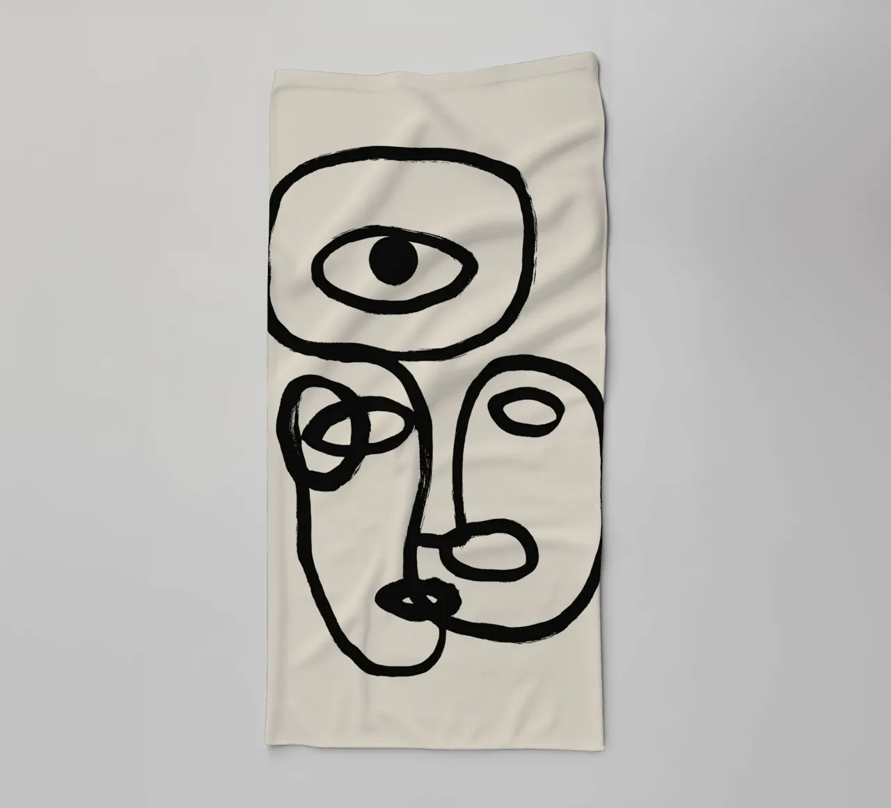 Echo Lines No 10 Handtuch von treechild