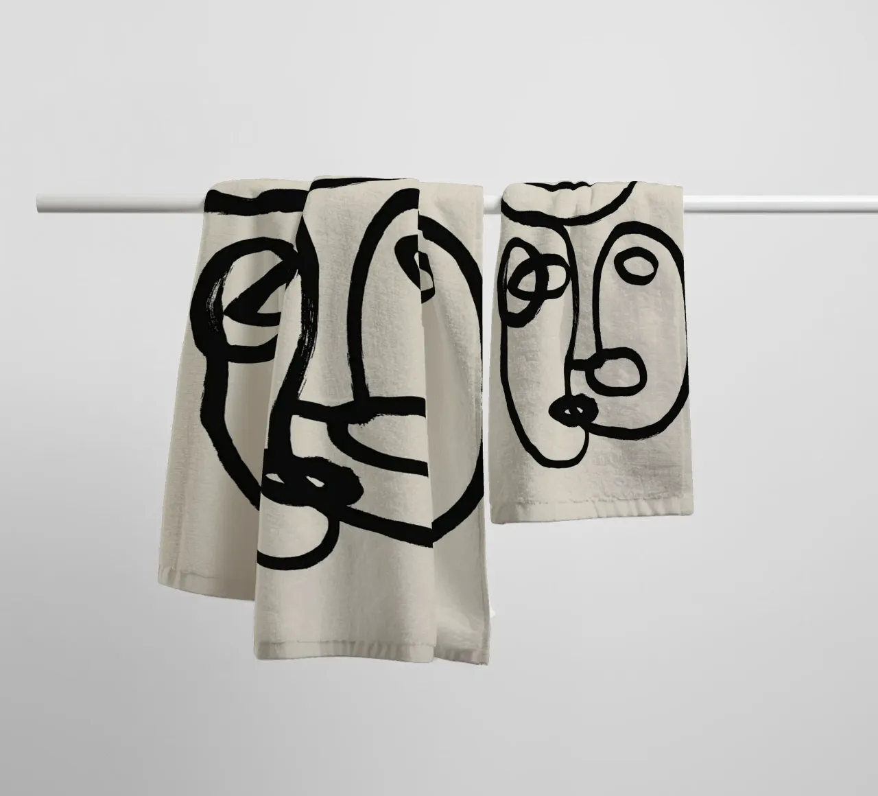 Echo Lines No 10 Handtuch von treechild
