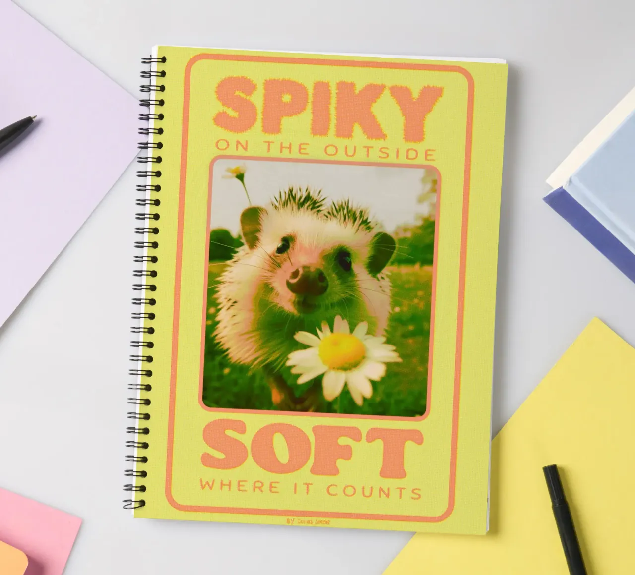 Soft Inside spiral notebook by Jonas Loose