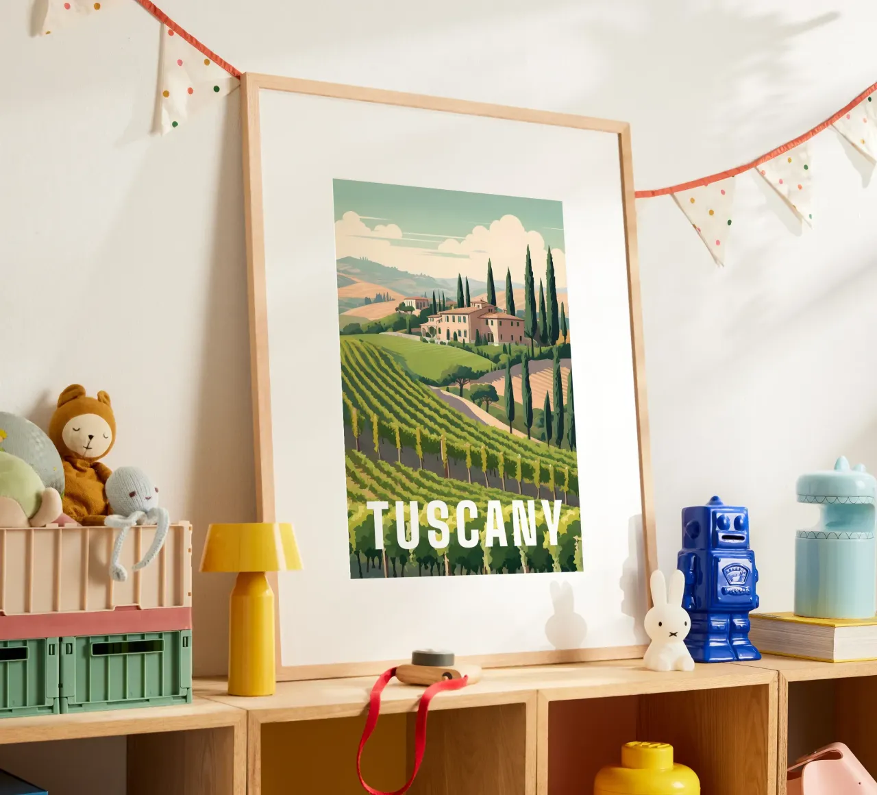 Tuscany Countryside Vineyard Scene Italy hahnemühle de Charnwood Prints