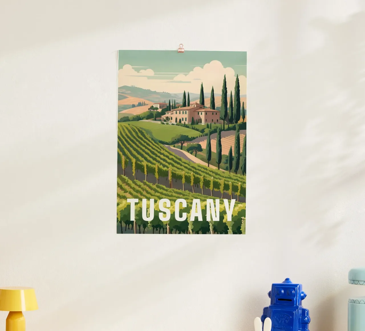 Tuscany Countryside Vineyard Scene Italy hahnemühle de Charnwood Prints