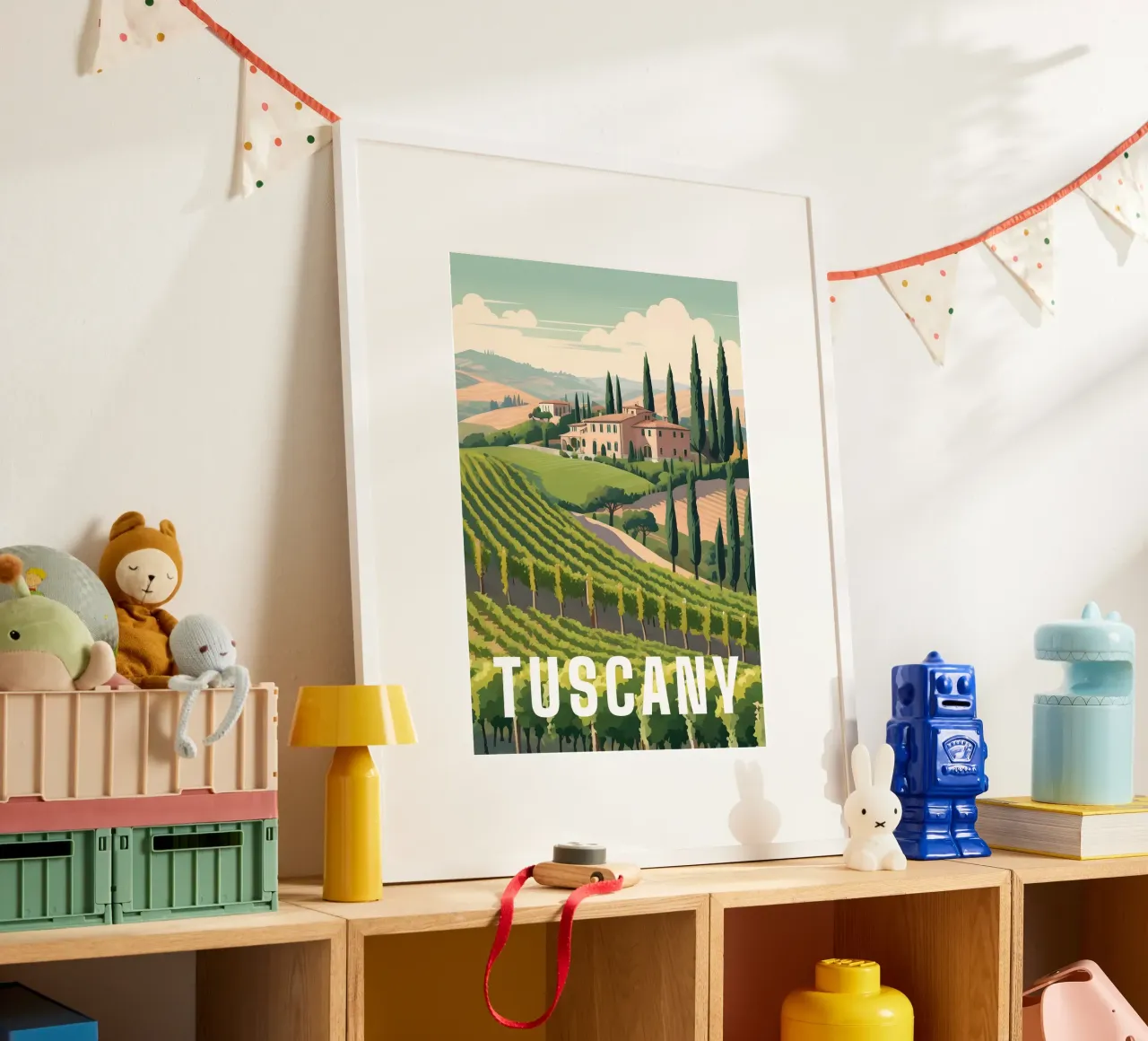 Tuscany Countryside Vineyard Scene Italy hahnemühle de Charnwood Prints