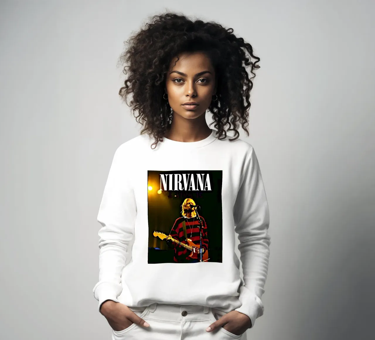 Nirvana sudadera de vintage singer