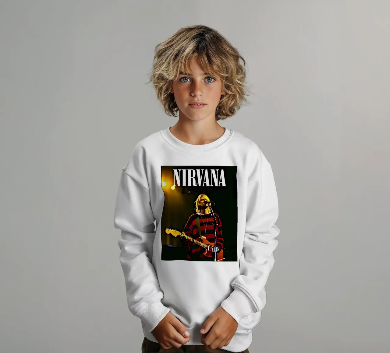 Nirvana felpa bambino da vintage singer
