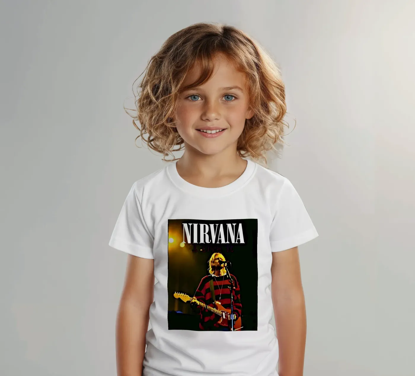 Nirvana kinder t-shirt van vintage singer