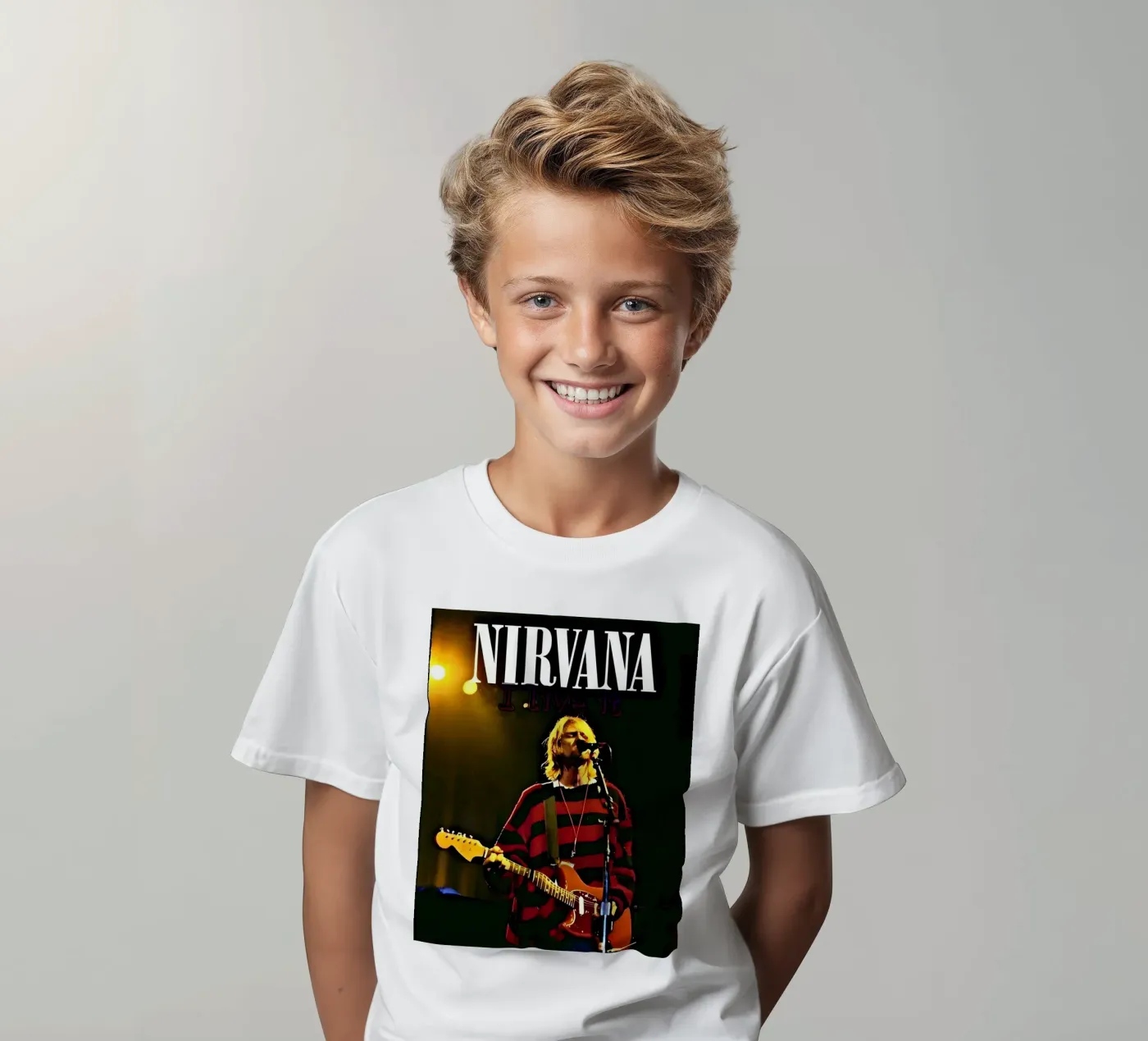 Nirvana kinder t-shirt van vintage singer