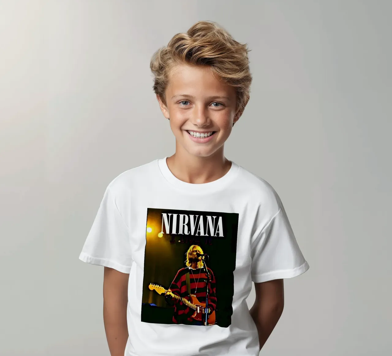 Nirvana t-shirt bambini da vintage singer