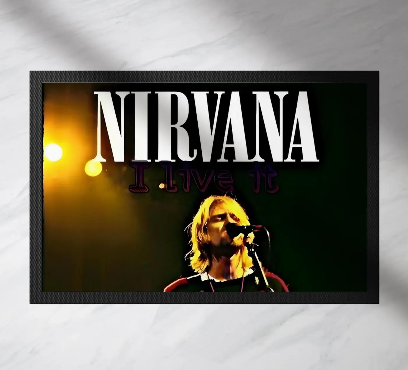 Nirvana Fußmatte von vintage singer