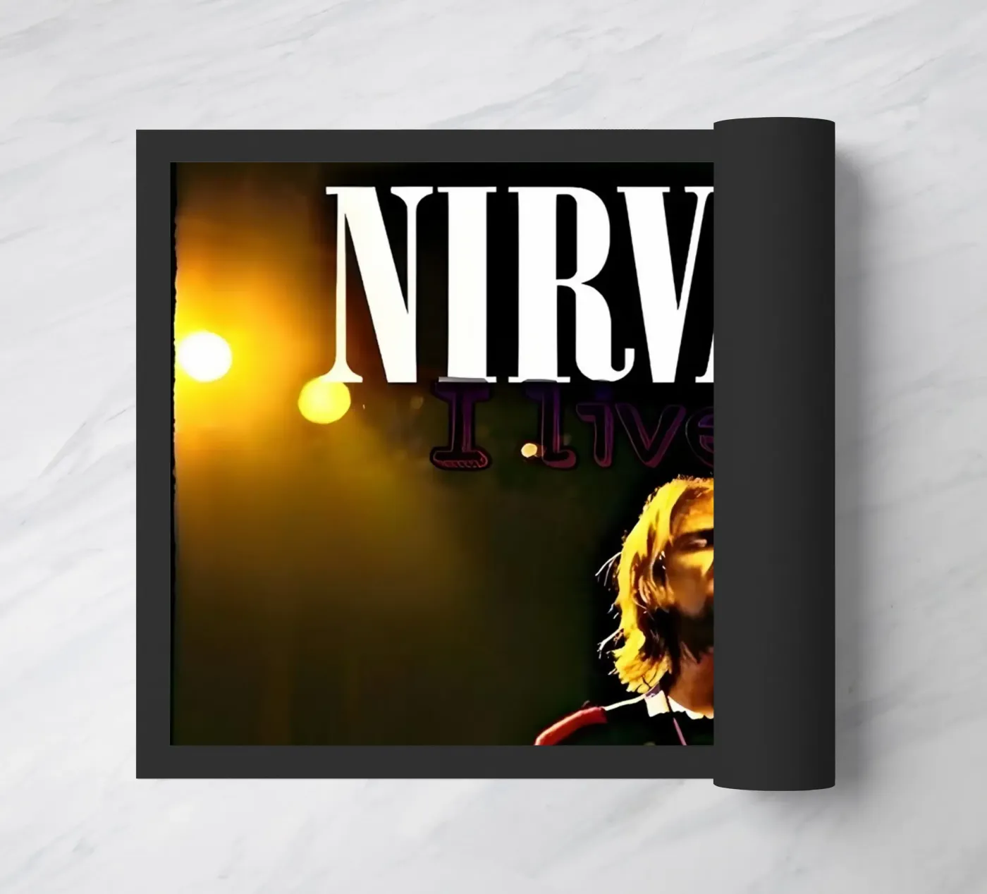 Nirvana Fußmatte von vintage singer