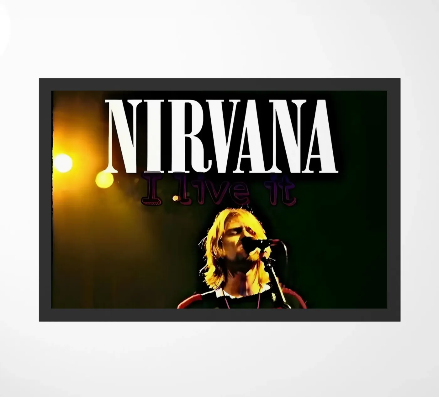 Nirvana Fußmatte von vintage singer