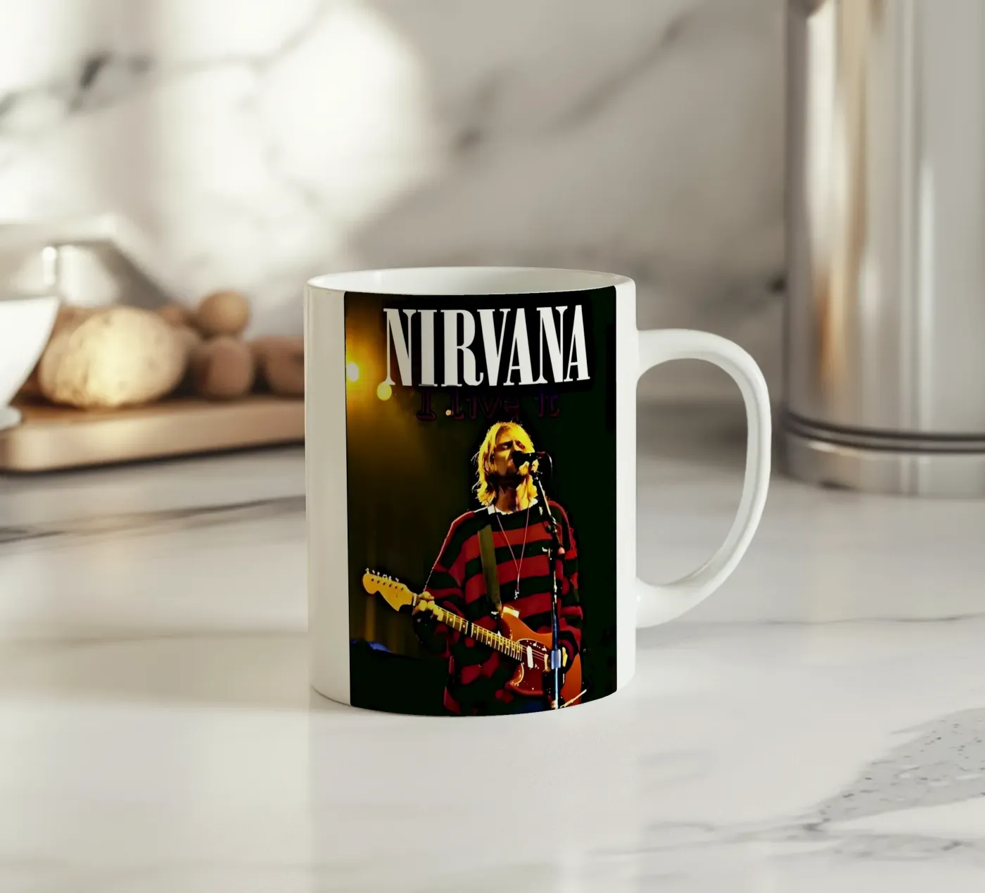 Nirvana ceramic mug by vintage singer