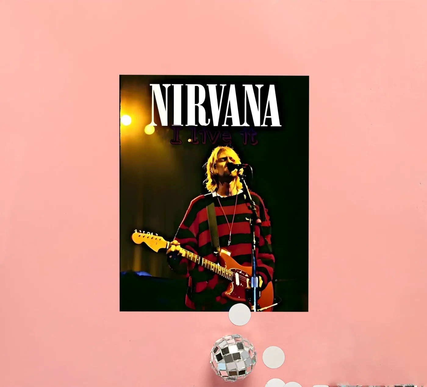 Nirvana sticker van vintage singer