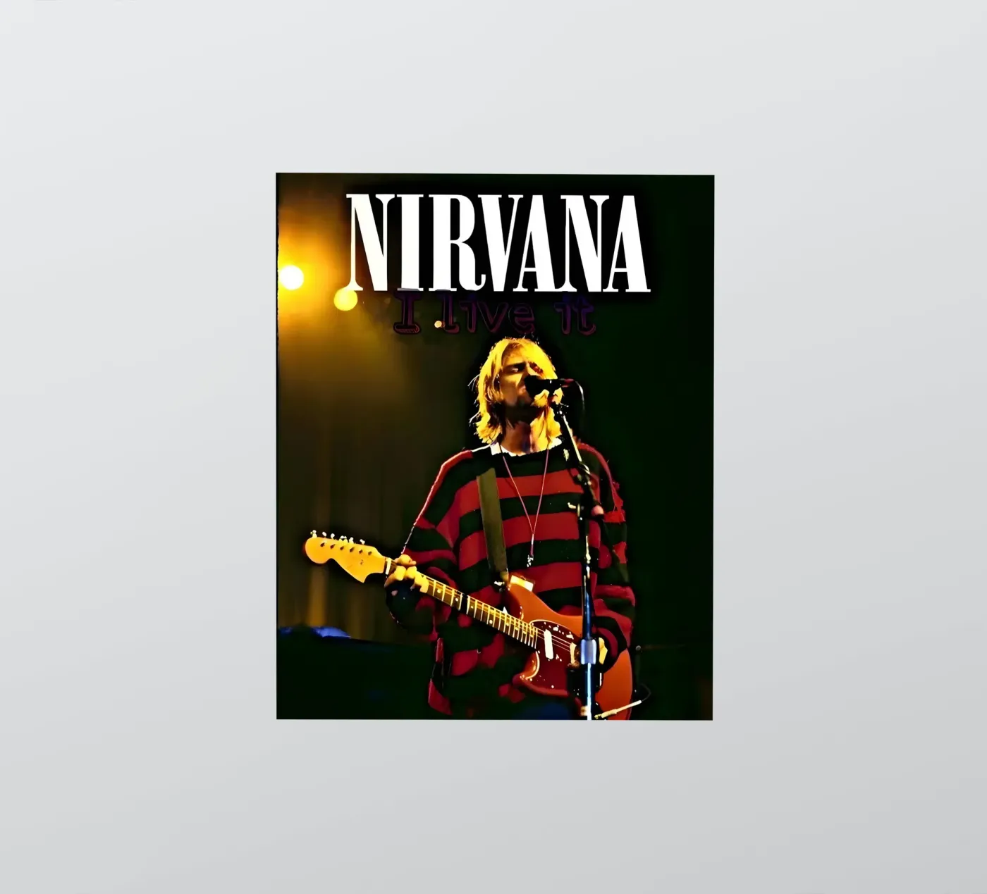 Nirvana sticker van vintage singer