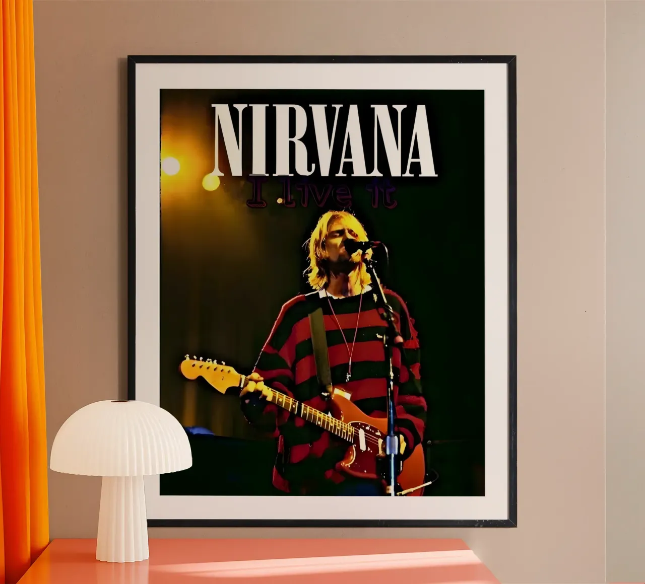 Nirvana poster da vintage singer