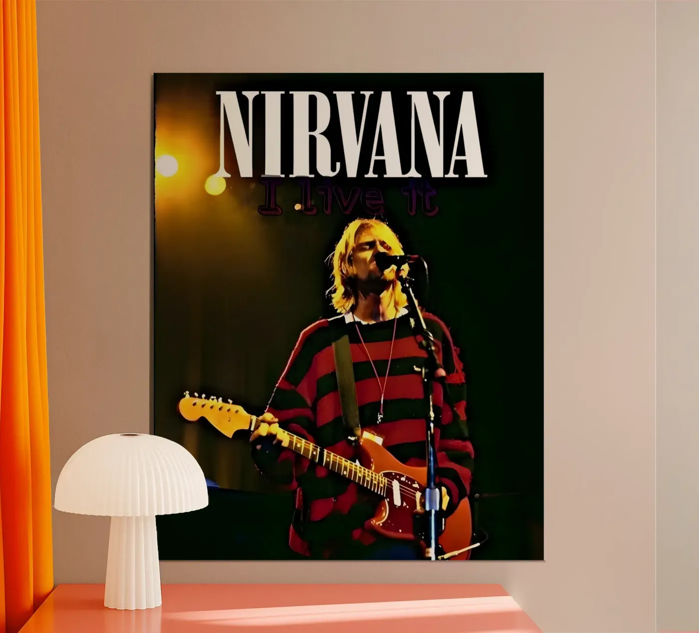 Nirvana poster da vintage singer