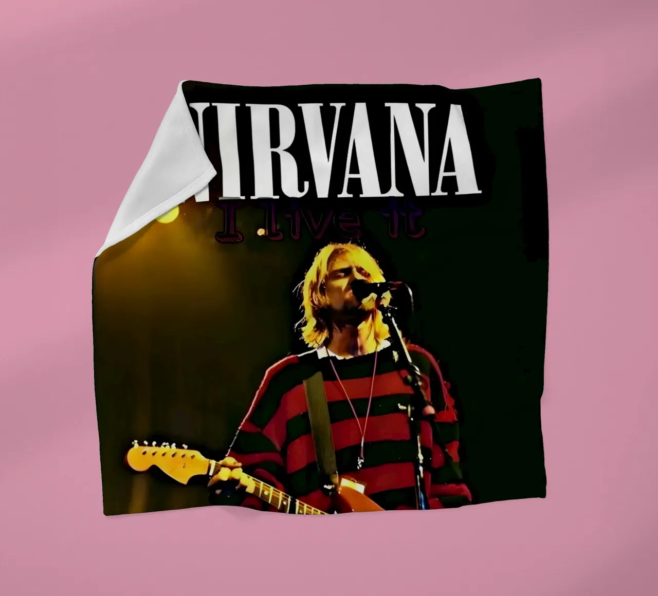 Nirvana coperta in pile da vintage singer