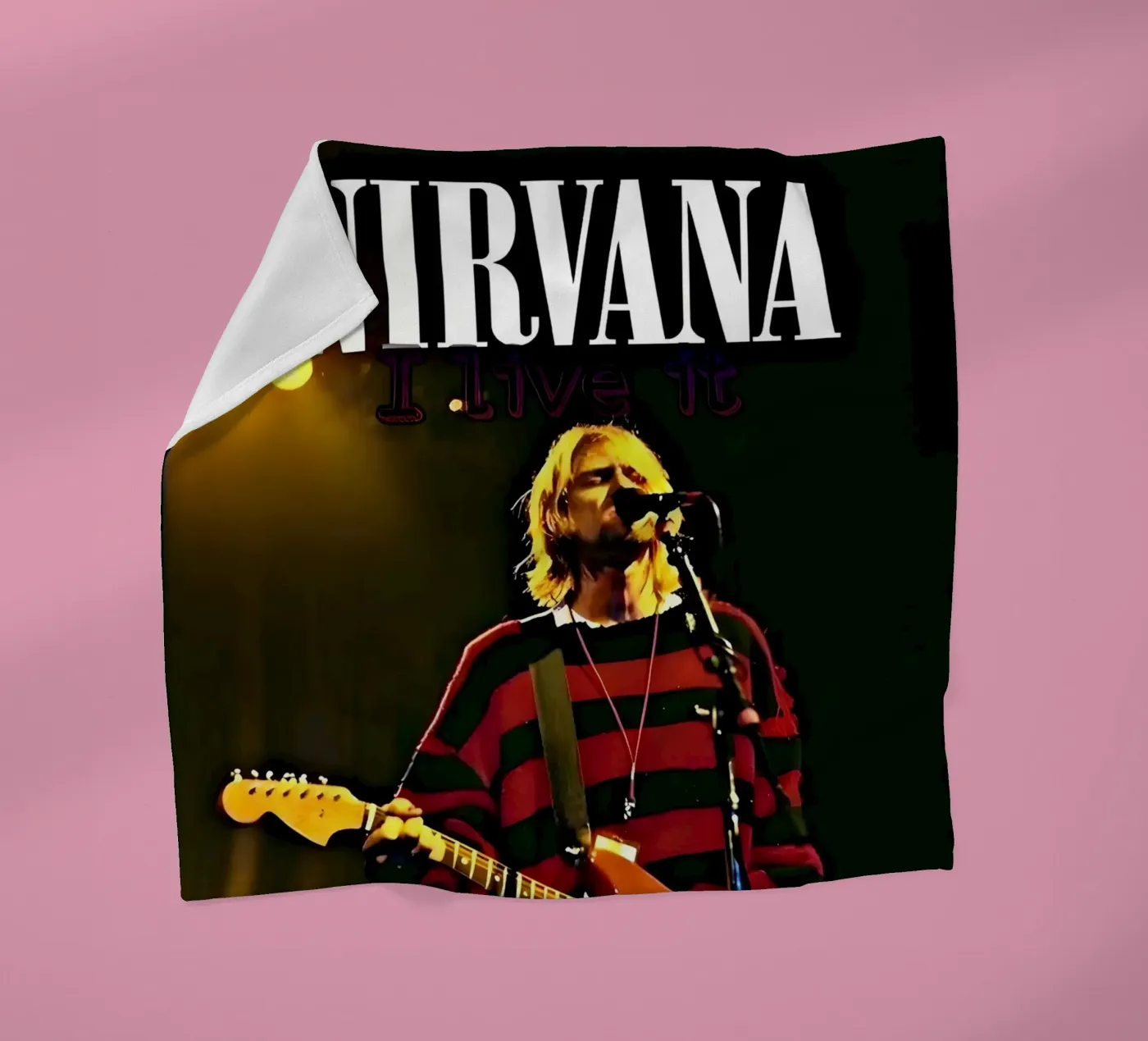Nirvana coperta in pile da vintage singer