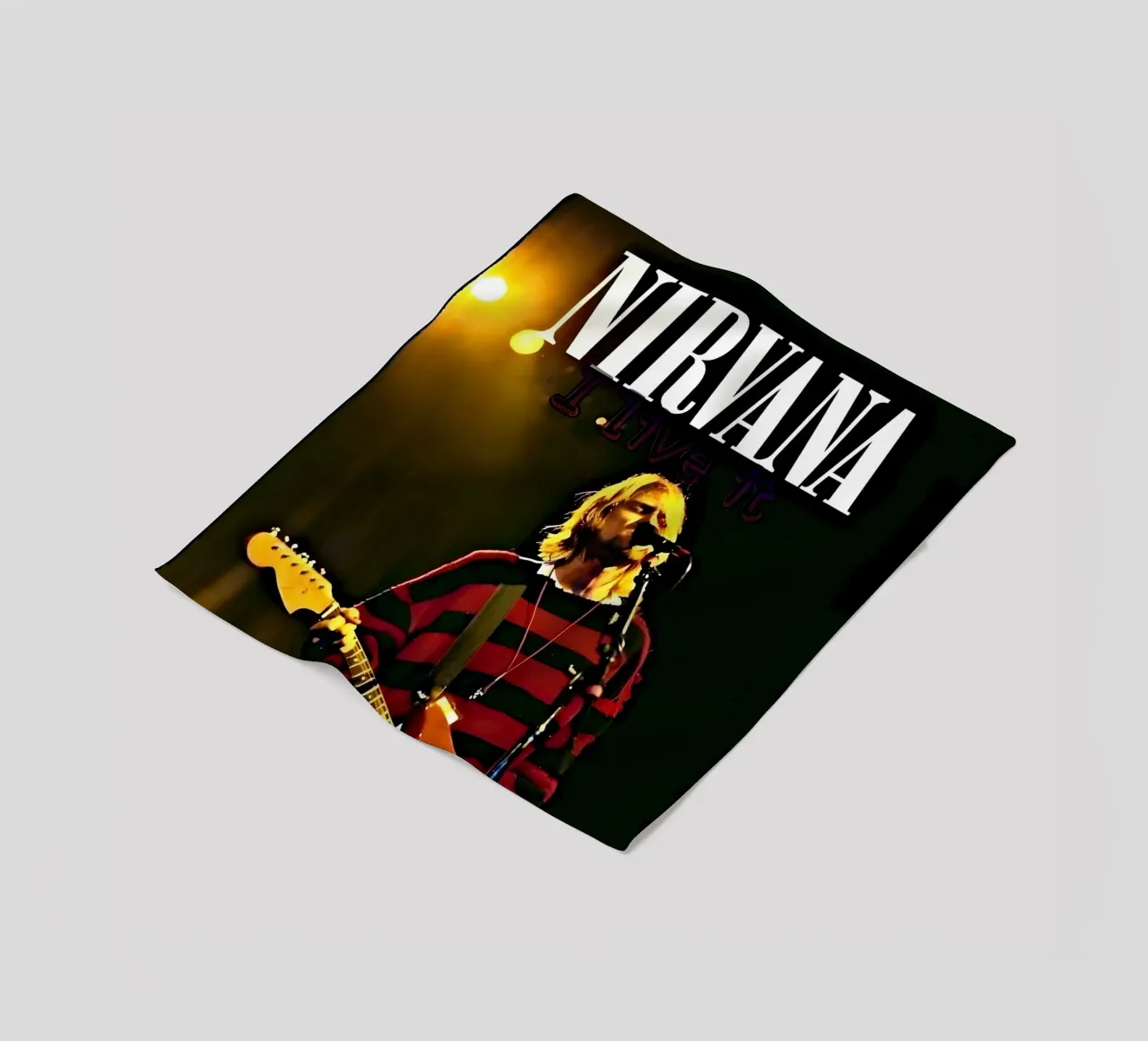 Nirvana coperta in pile da vintage singer
