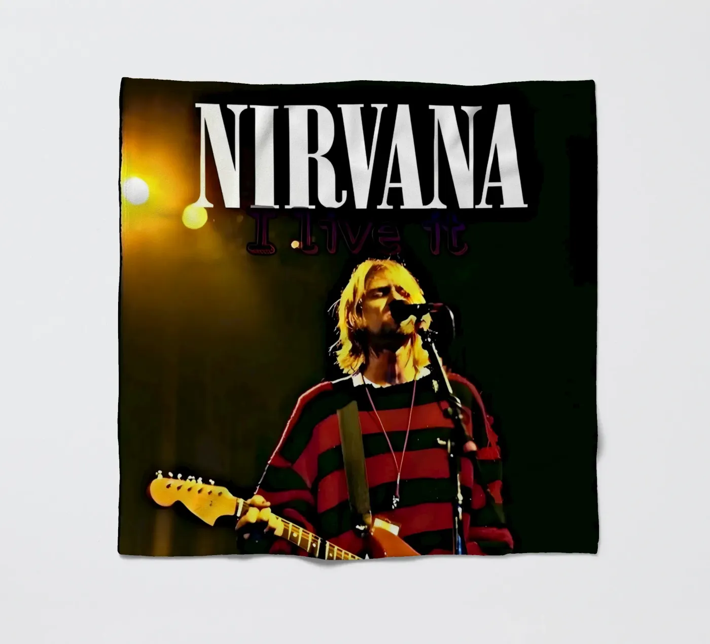 Nirvana coperta in pile da vintage singer