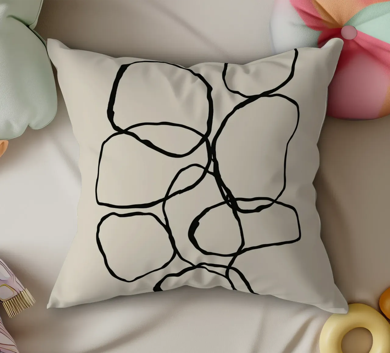 Echo Lines No 14 cuscino da treechild