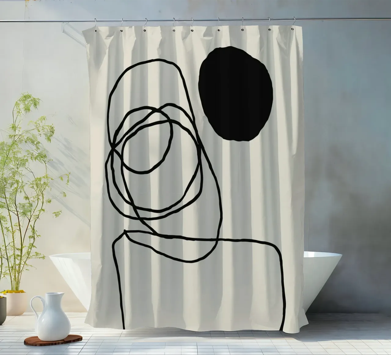 Echo Lines No 15 tenda da doccia da treechild