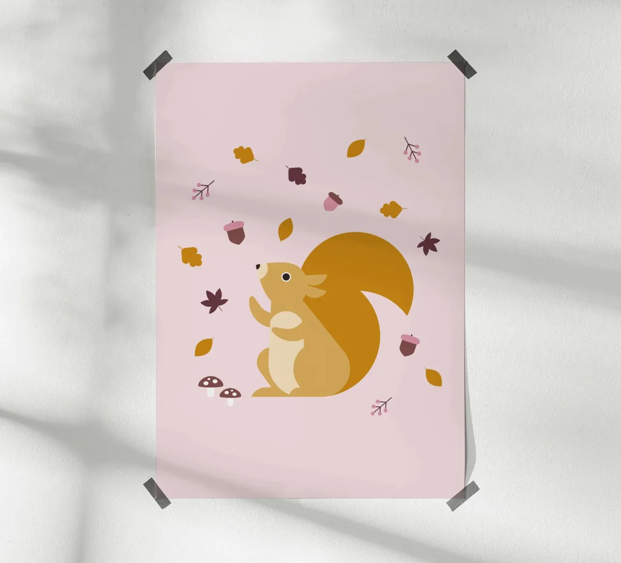 Scoiattoli in autunno carta hahnemühle da Carolin Vonhoff