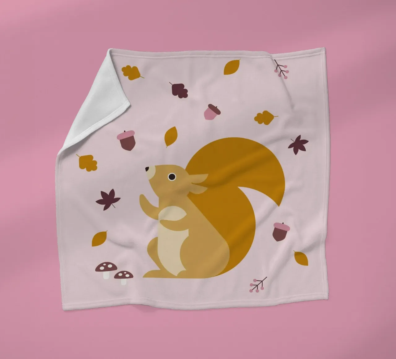 Scoiattoli in autunno coperta in pile da Carolin Vonhoff