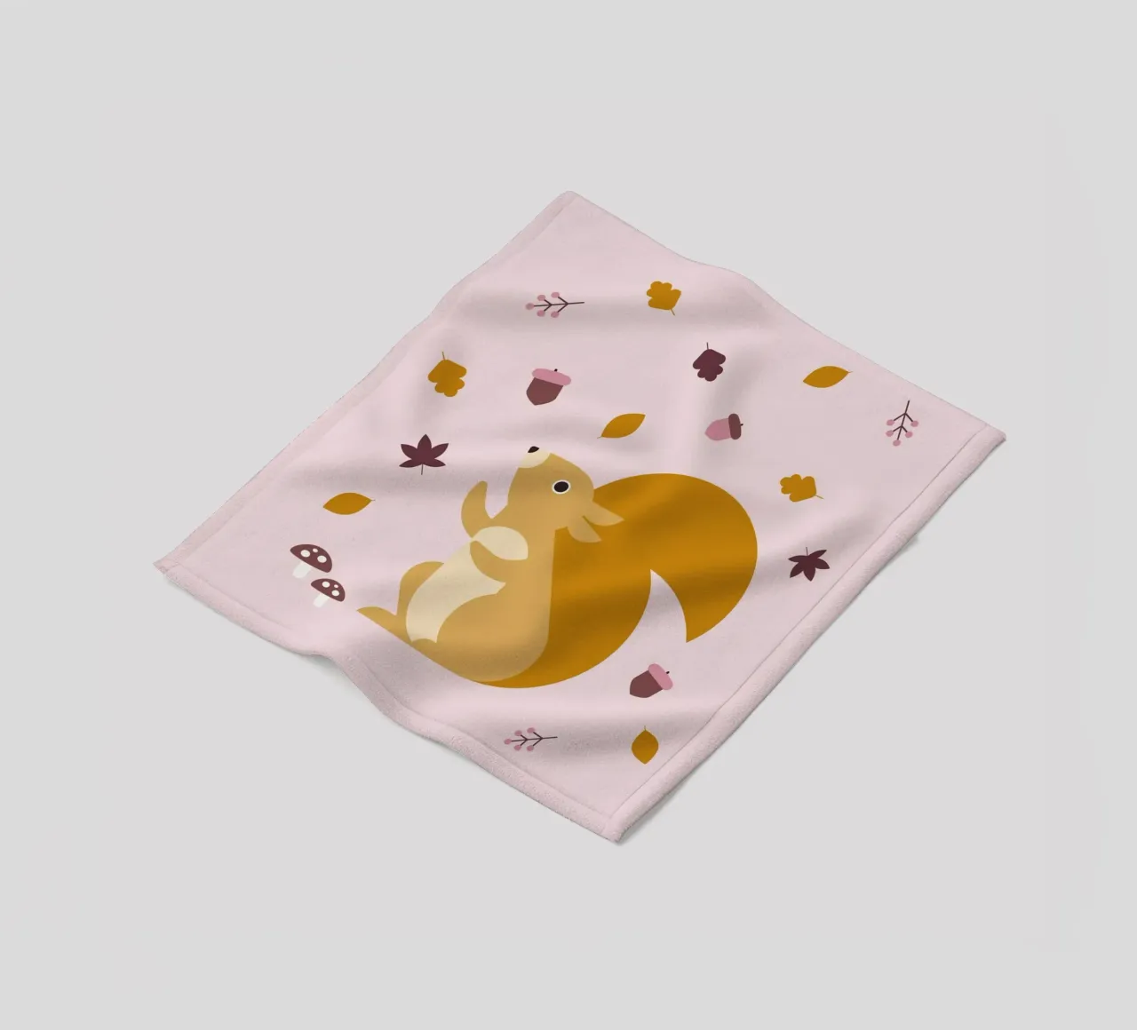Scoiattoli in autunno coperta in pile da Carolin Vonhoff