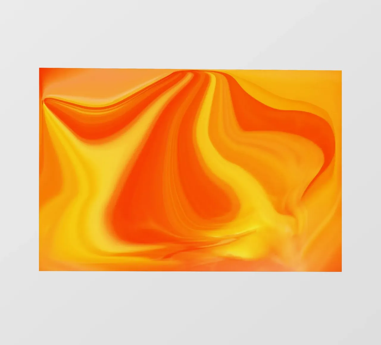 Abstraktes dynamisches Muster in gelb, orange und rot. PVC Plane von Something for you