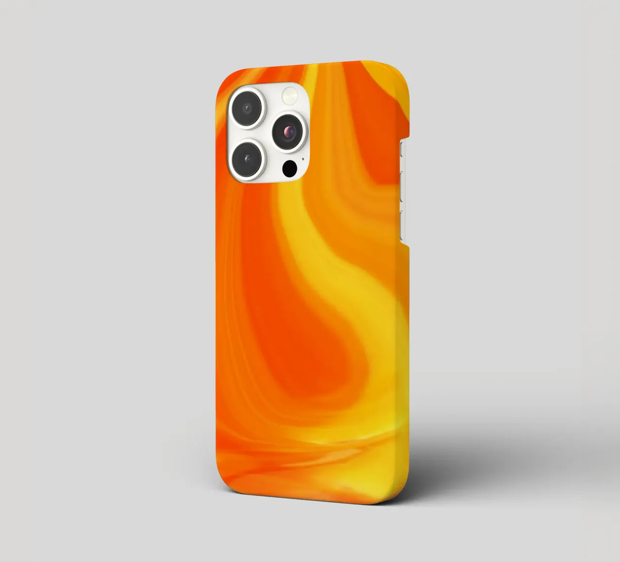Abstract dynamic pattern in yellow, orange and red. iphone case by Something for you