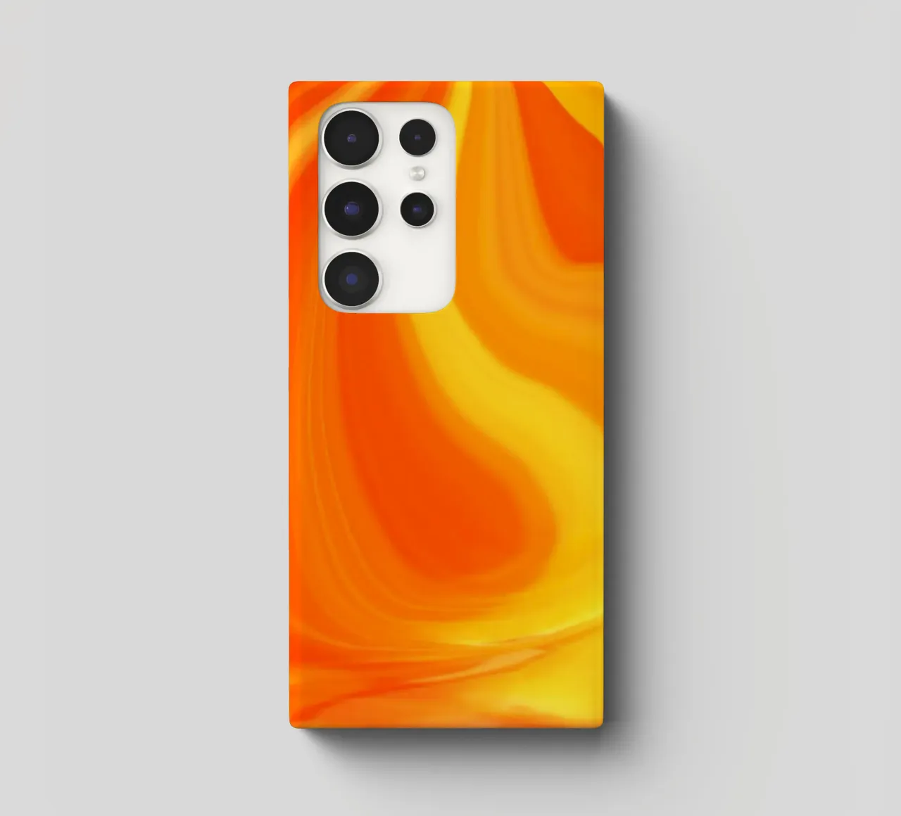 Abstract dynamic pattern in yellow, orange and red. samsung phone case by Something for you