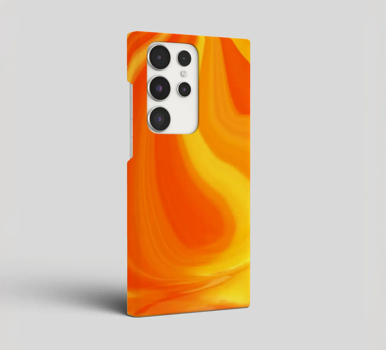 Abstract dynamic pattern in yellow, orange and red. samsung phone case by Something for you