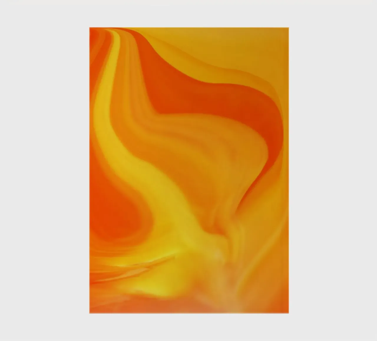 Motif dynamique abstrait en jaune, orange et rouge. carnet de notes de Something for you