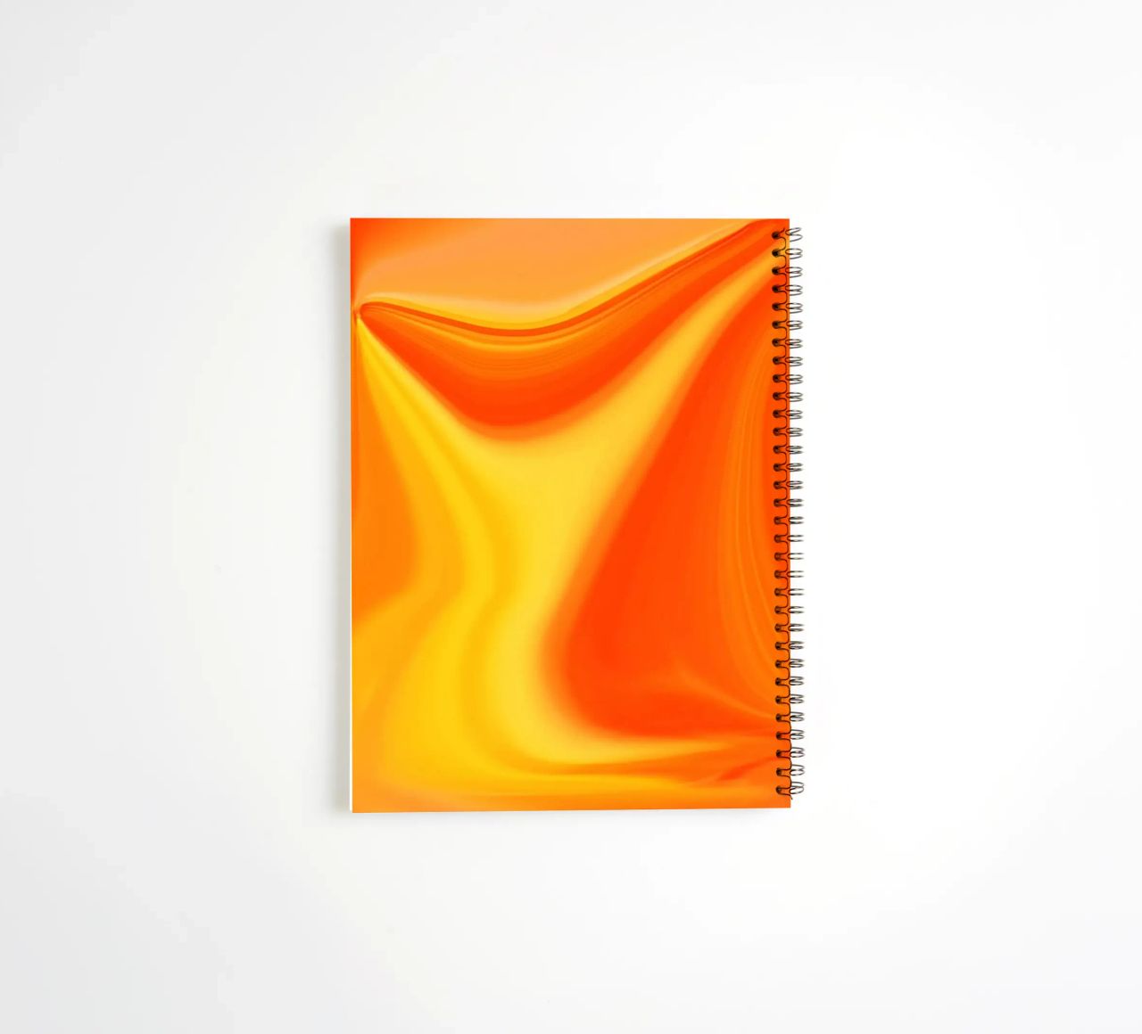 Abstract dynamic pattern in yellow, orange and red. spiral notebook by Something for you