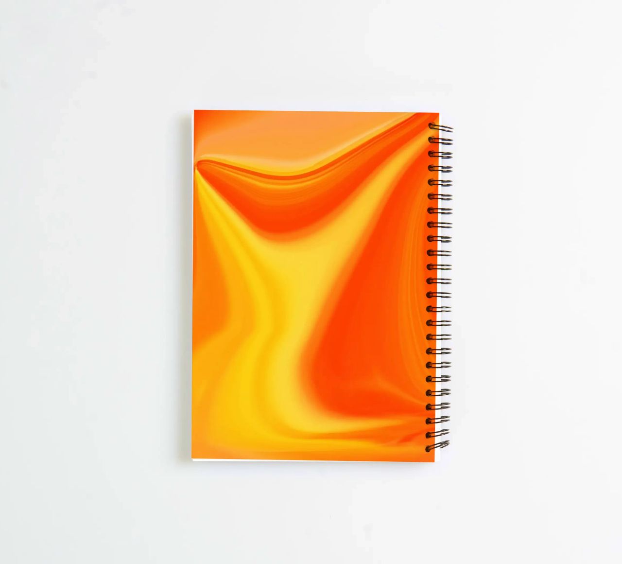 Abstract dynamic pattern in yellow, orange and red. spiral notebook by Something for you