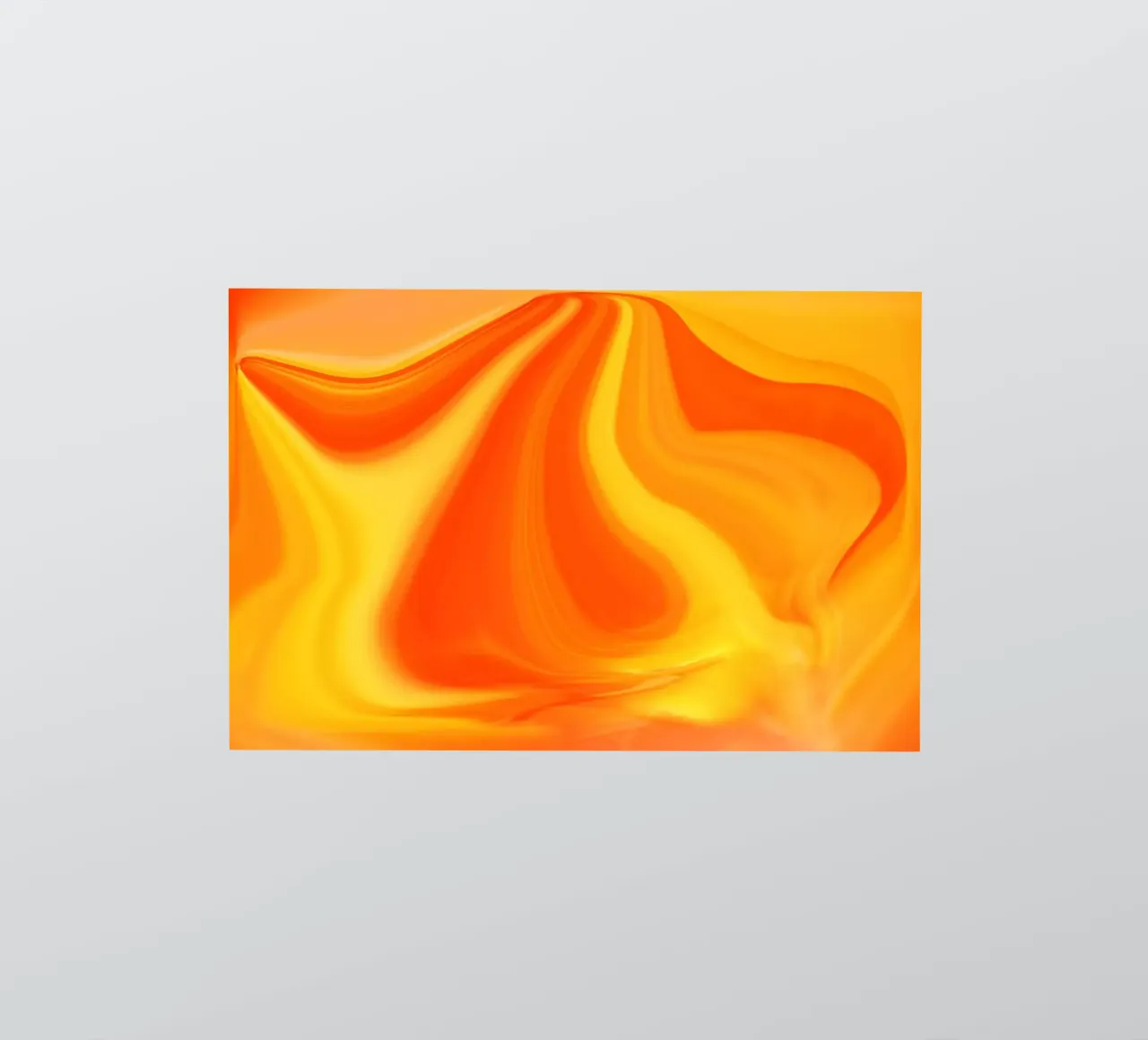 Abstraktes dynamisches Muster in gelb, orange und rot. Sticker von Something for you