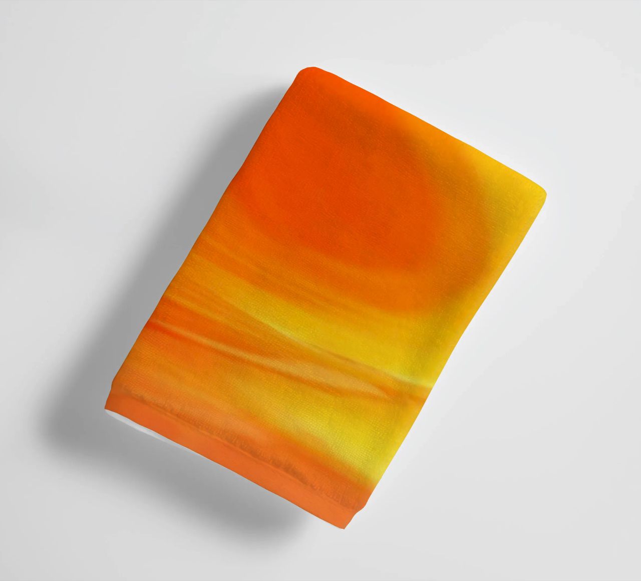 Abstract dynamic pattern in yellow, orange and red. towel by Something for you