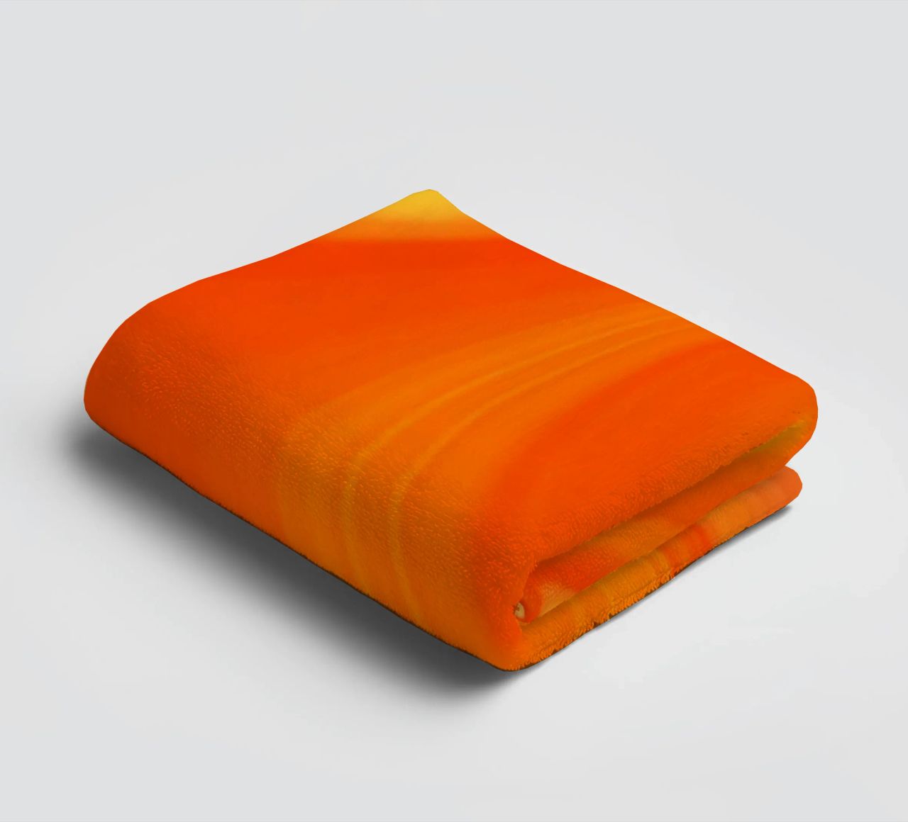 Abstract dynamic pattern in yellow, orange and red. towel by Something for you