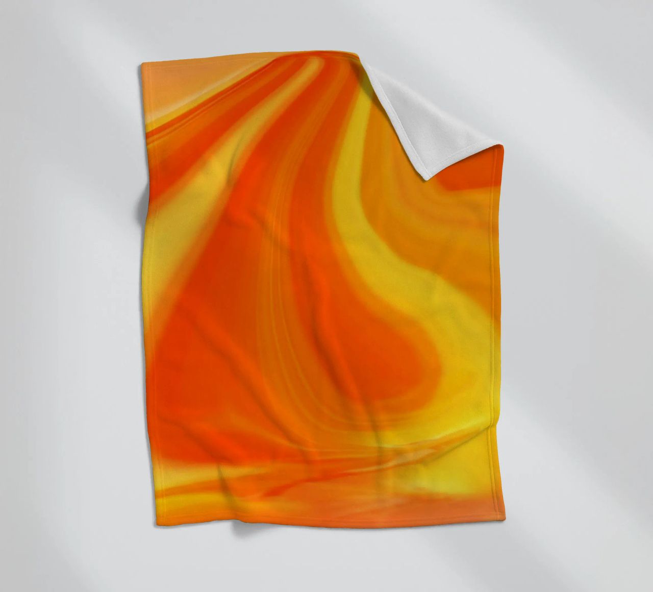 Abstract dynamic pattern in yellow, orange and red. fleece blanket by Something for you