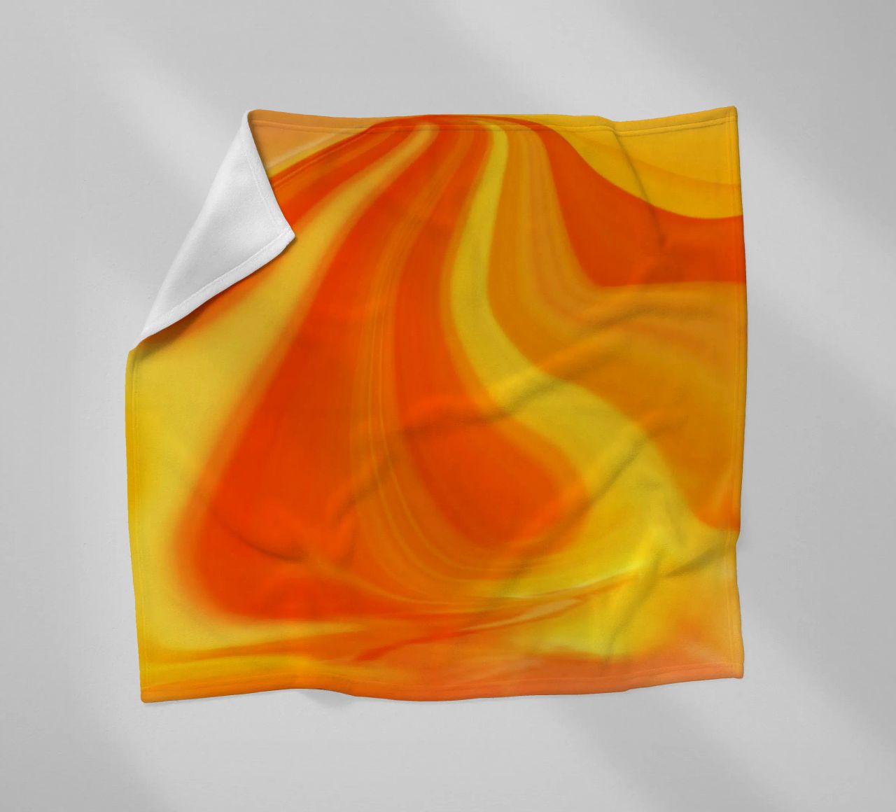 Abstract dynamic pattern in yellow, orange and red. fleece blanket by Something for you