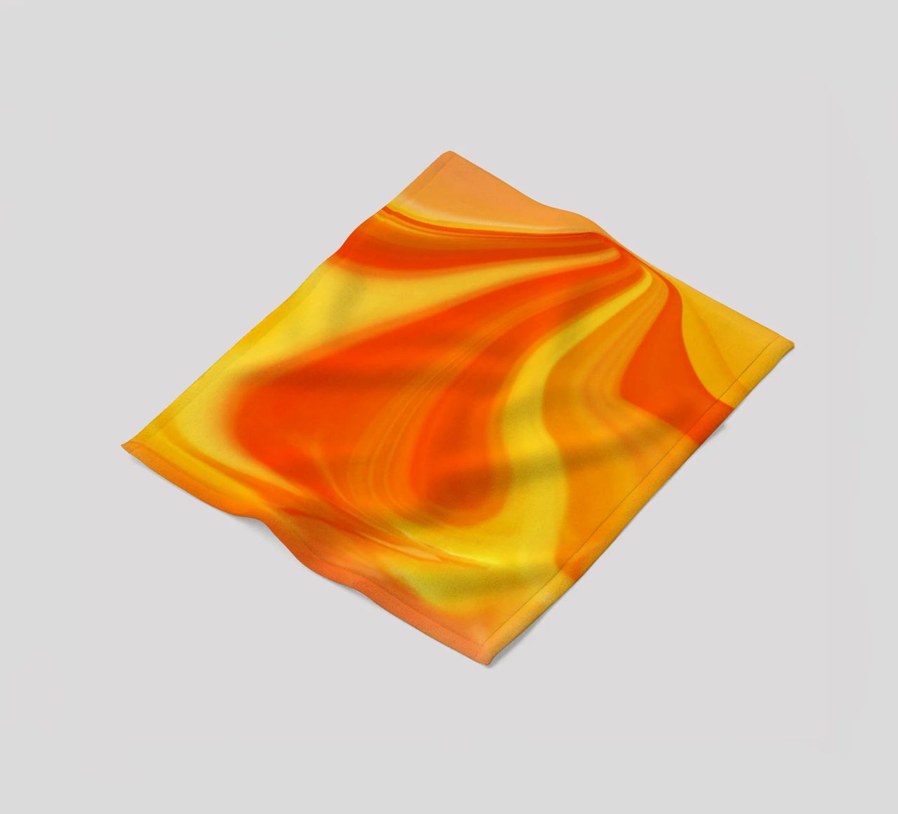 Abstract dynamic pattern in yellow, orange and red. fleece blanket by Something for you