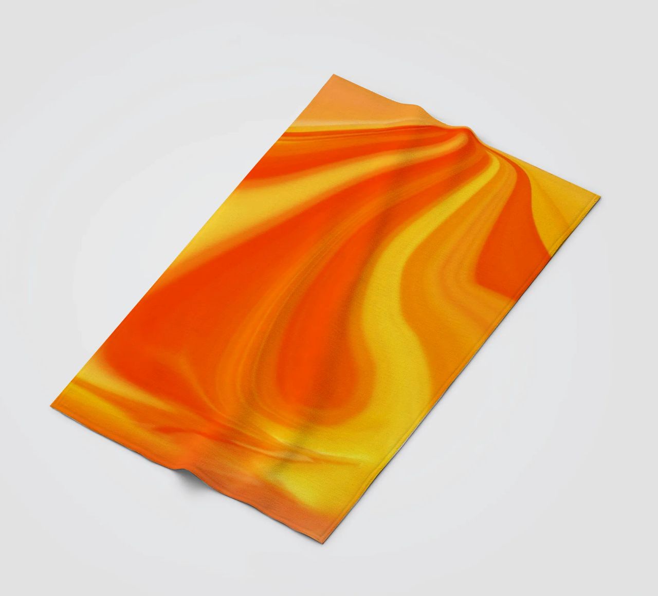Abstract dynamic pattern in yellow, orange and red. fleece blanket by Something for you