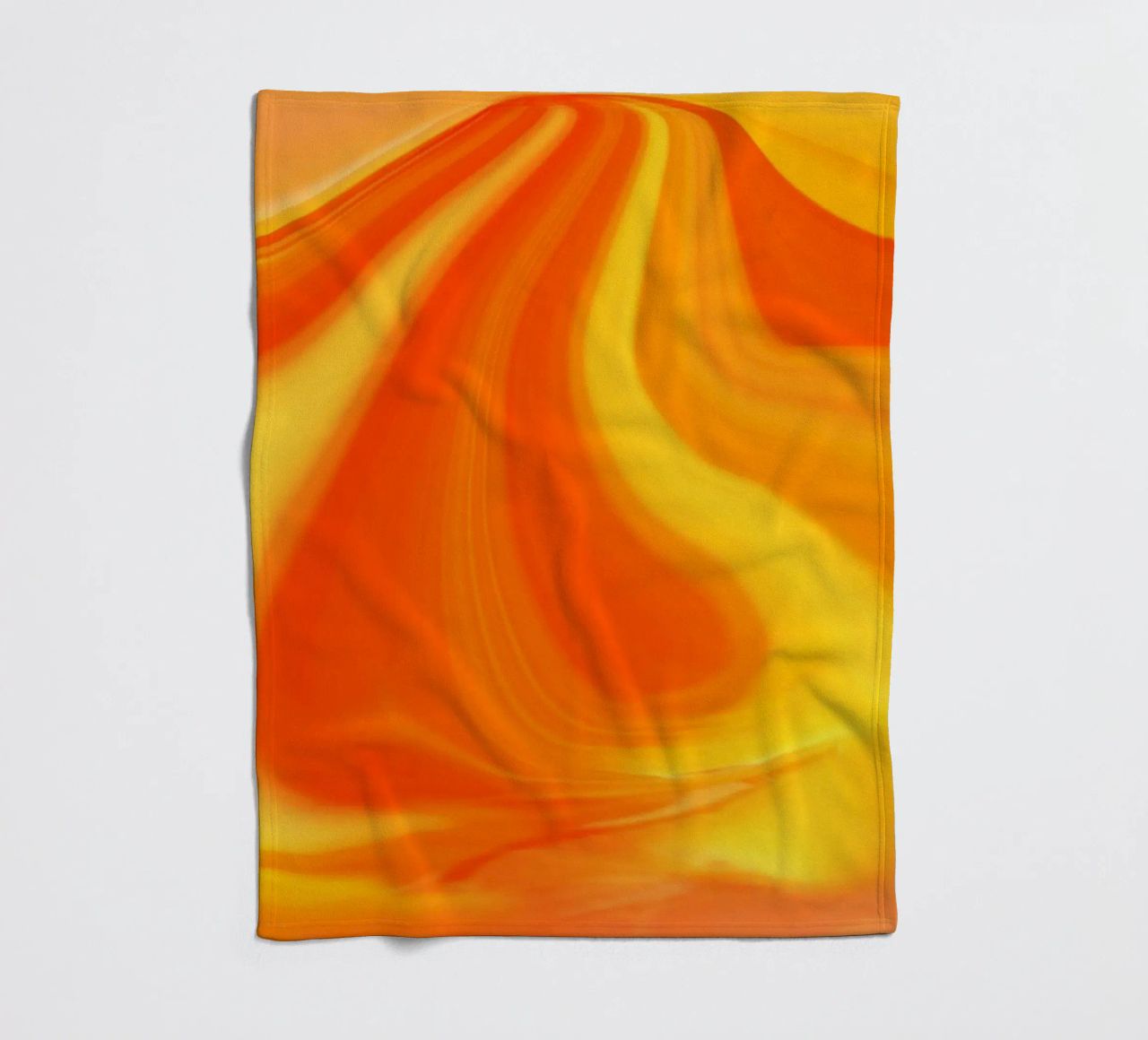 Abstract dynamic pattern in yellow, orange and red. fleece blanket by Something for you