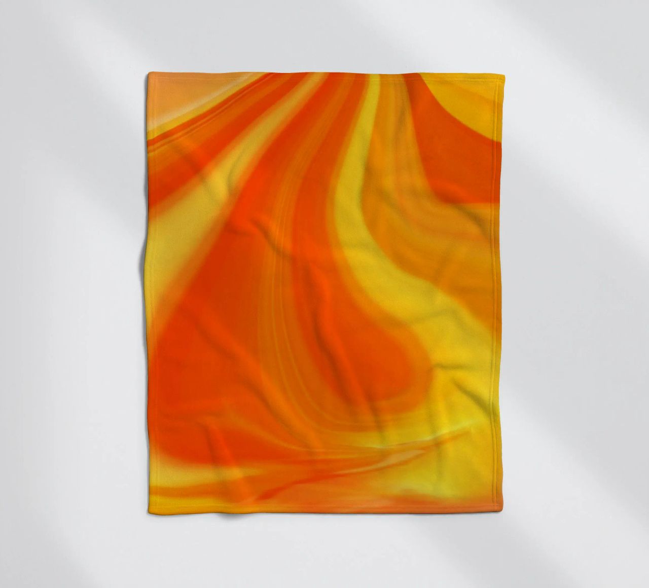 Abstract dynamic pattern in yellow, orange and red. fleece blanket by Something for you