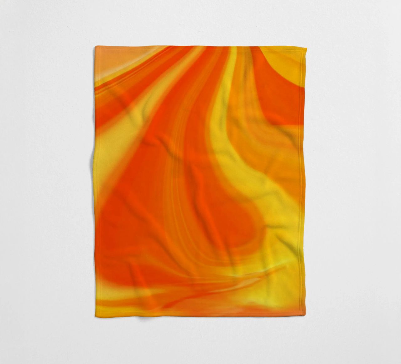 Abstract dynamic pattern in yellow, orange and red. fleece blanket by Something for you